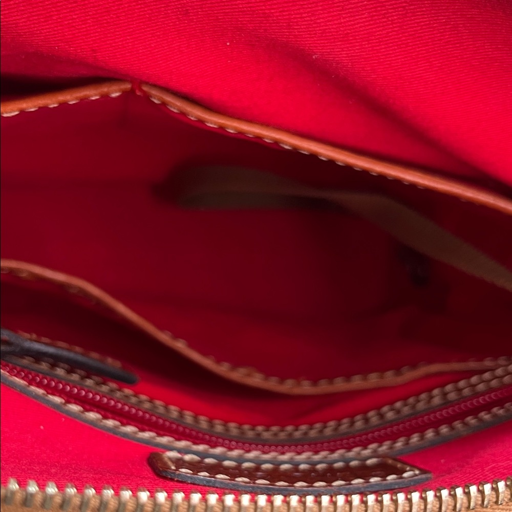 Dooney & Bourke Yellow and Brown Leather Crossbody - Picture 11 of 15